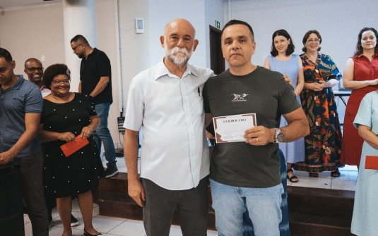 Foto Formatura CDV, Carater cristão, fundamentos da Fé e Diplomação do batismo 2025