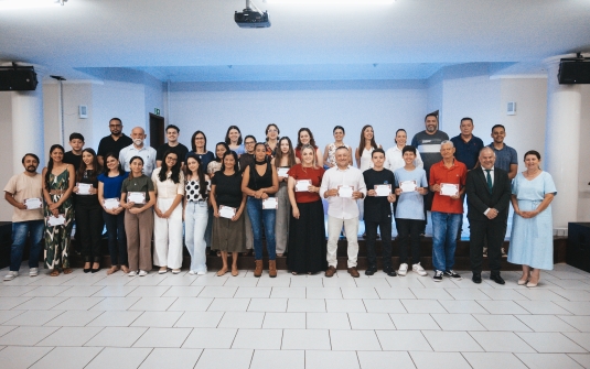 Foto Formatura CDV, Carater cristão, fundamentos da Fé e Diplomação do batismo 2025